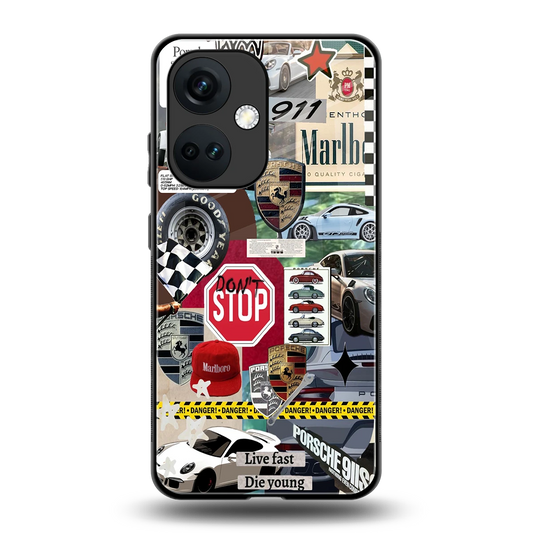 Limitless Ride back phone cover | glass case for oneplus nord ce 3