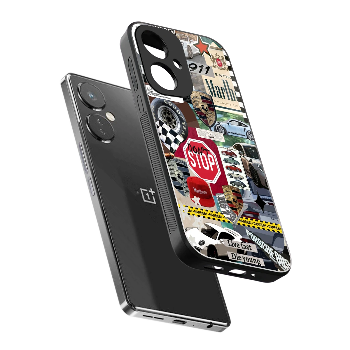 Limitless Ride sleek oneplus nord ce 3 cover with tempered glass back and TPU edges