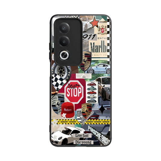 Limitless Ride back phone cover | glass case for oppo a3 pro
