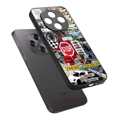 Limitless Ride sleek oppo f31 pro 5g cover with tempered glass back and TPU edges