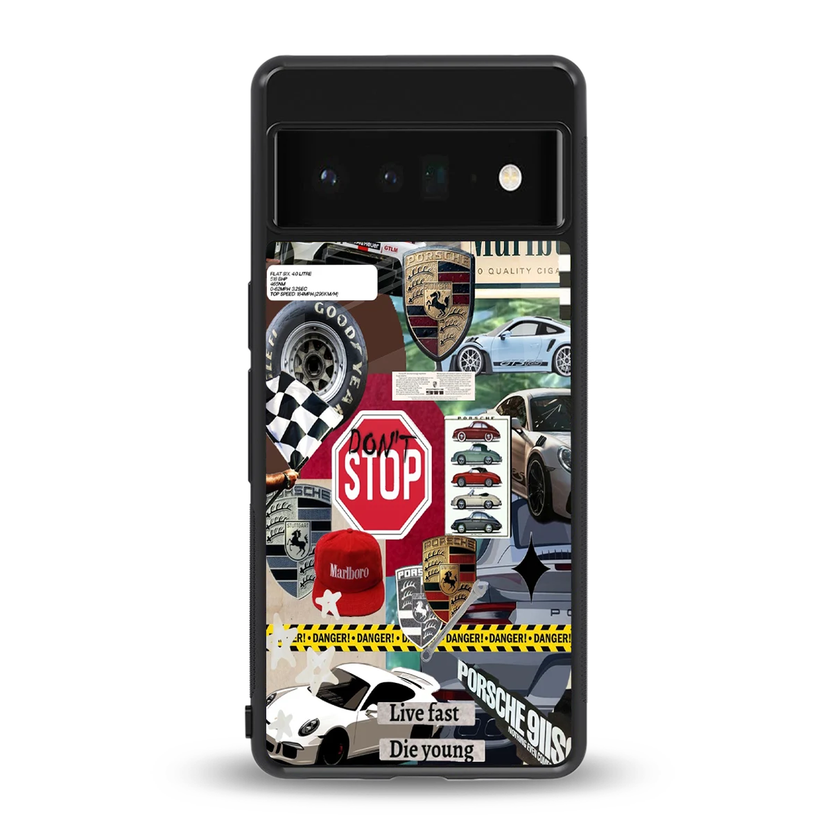 Limitless Ride back phone cover | glass case for google pixel 6 pro