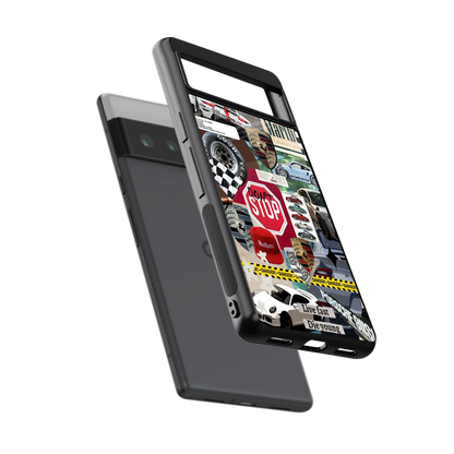 Limitless Ride sleek google pixel 6 pro cover with tempered glass back and TPU edges