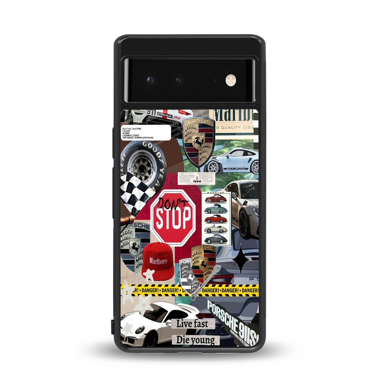 Limitless Ride back phone cover | glass case for google pixel 6a