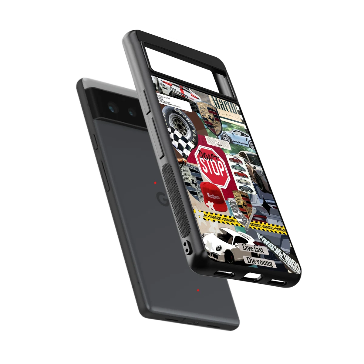 Limitless Ride sleek google pixel 6 cover with tempered glass back and TPU edges