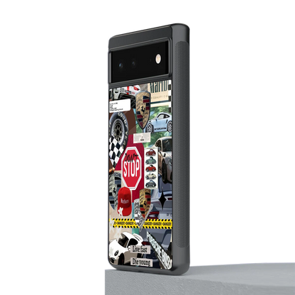 Limitless Ride stylish phone case for google pixel 6 | glossy glass and slim fit