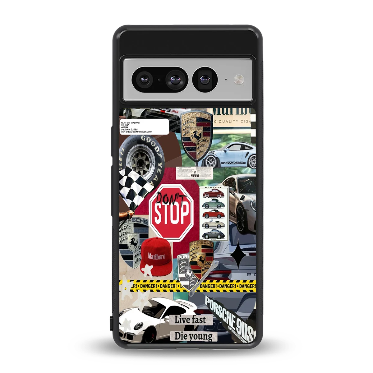 Limitless Ride back phone cover | glass case for google pixel 7 pro