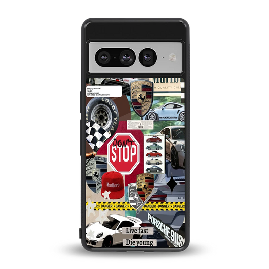 Limitless Ride back phone cover | glass case for google pixel 7 pro