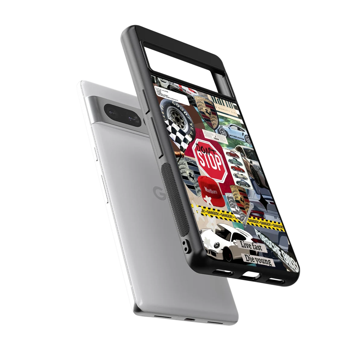 Limitless Ride sleek google pixel 7 pro cover with tempered glass back and TPU edges