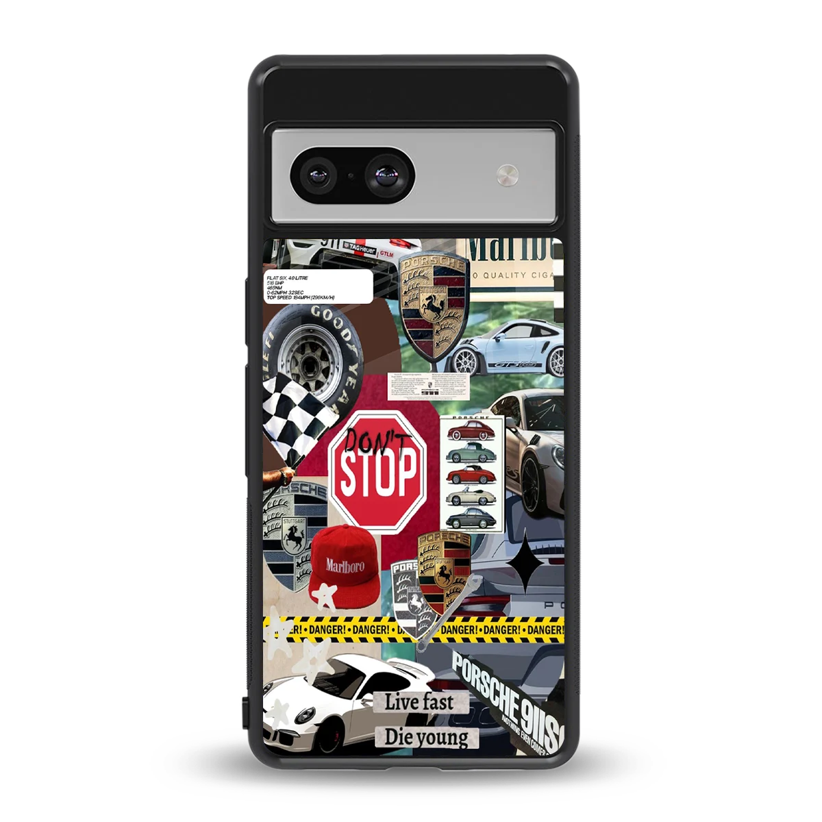 Limitless Ride back phone cover | glass case for google pixel 7a