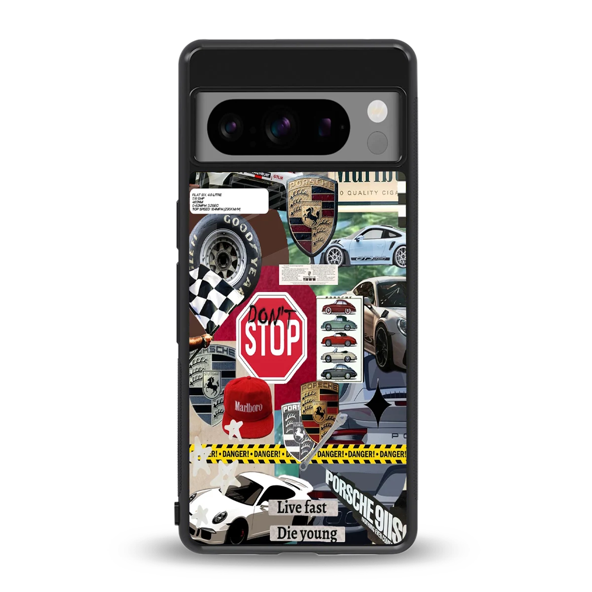 Limitless Ride back phone cover | glass case for google pixel 8 pro