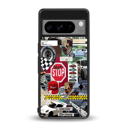 Limitless Ride back phone cover | glass case for google pixel 8 pro