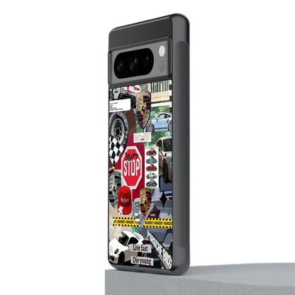 Limitless Ride stylish phone case for google pixel 8 pro | glossy glass and slim fit