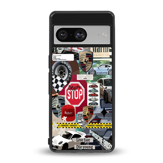 Limitless Ride back phone cover | glass case for google pixel 8