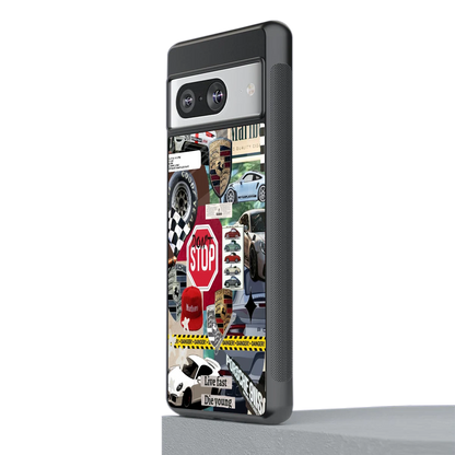 Limitless Ride stylish phone case for google pixel 8 | glossy glass and slim fit