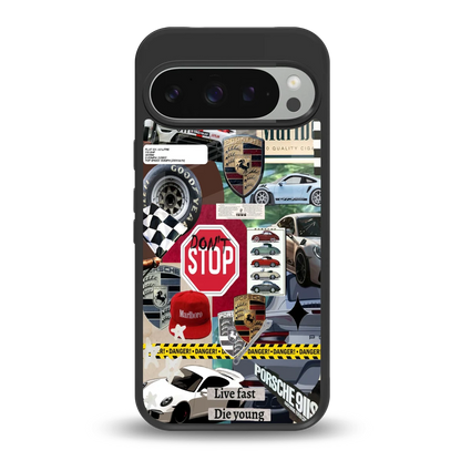 Limitless Ride back phone cover | glass case for google pixel 9 pro