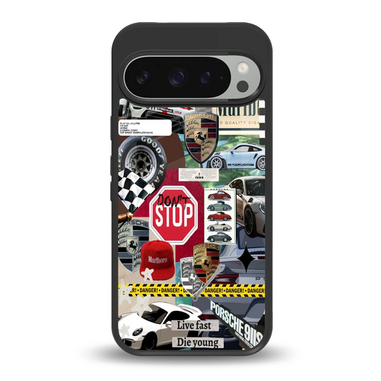 Limitless Ride back phone cover | glass case for google pixel 9 pro