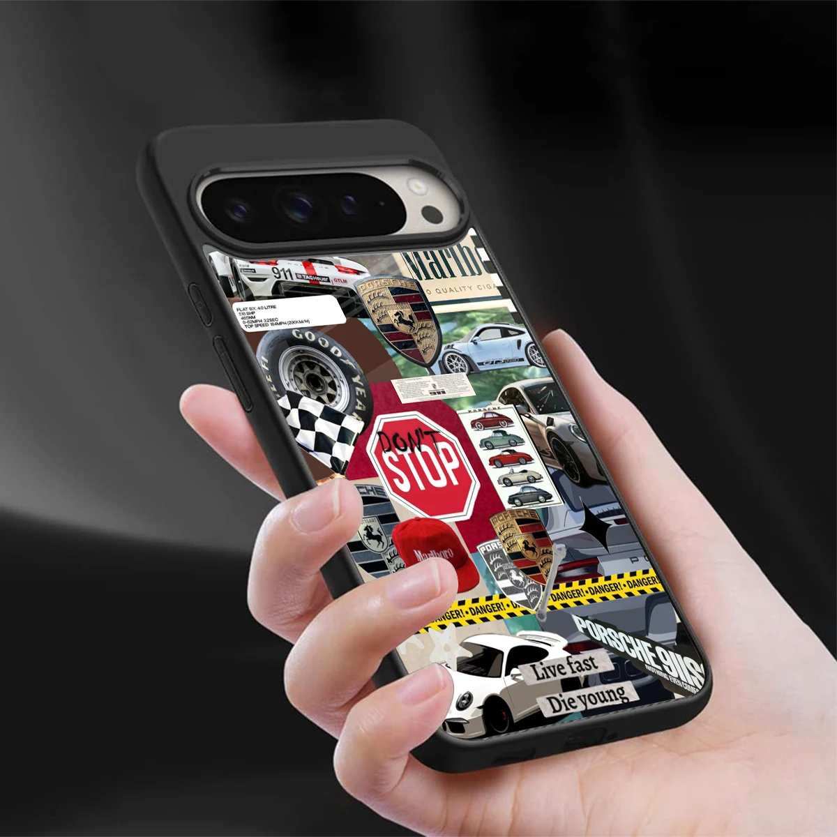 Limitless Ride sleek google pixel 9 pro xl cover with tempered glass back and TPU edges