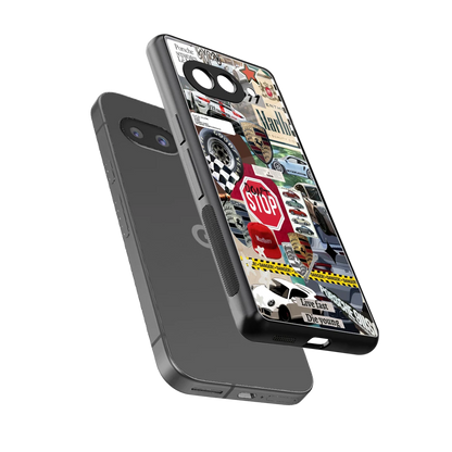 Limitless Ride sleek google pixel 10a cover with tempered glass back and TPU edges