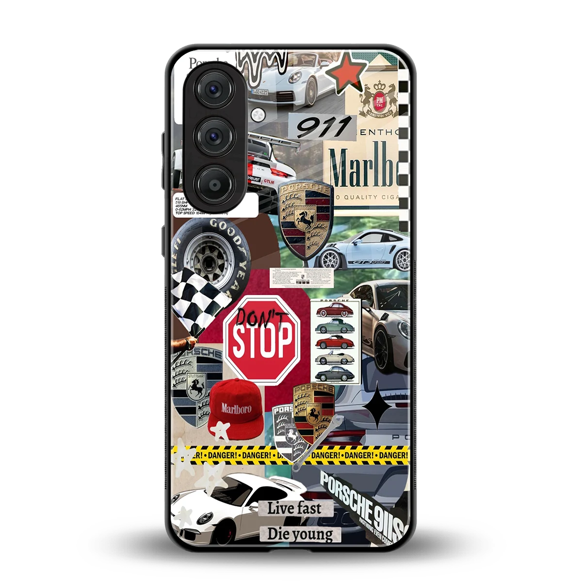 Limitless Ride back phone cover | glass case for samsung galaxy a55 5g