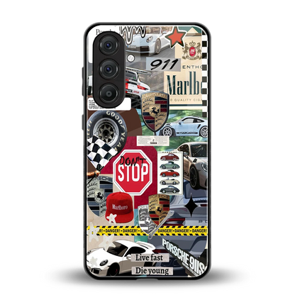 Limitless Ride back phone cover | glass case for samsung galaxy a55 5g