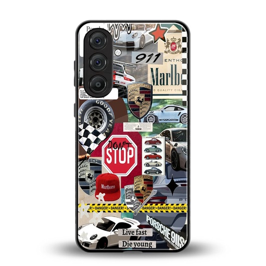 Limitless Ride back phone cover | glass case for samsung galaxy m35 5g