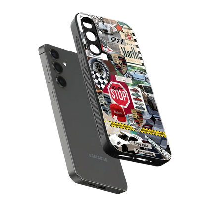 Limitless Ride sleek samsung galaxy a55 5g cover with tempered glass back and TPU edges