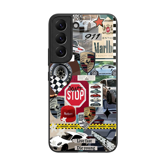 Limitless Ride back phone cover | glass case for samsung galaxy s22
