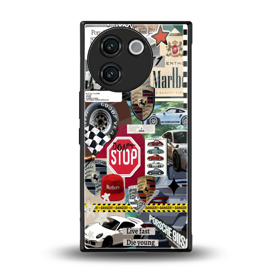 Limitless Ride back phone cover | glass case for vivo v30e