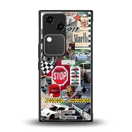 Limitless Ride back phone cover | glass case for vivo v30