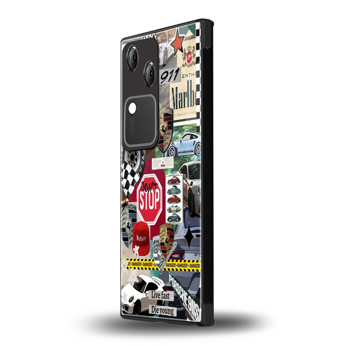 Limitless Ride vivo v30 mobile cover | shockproof glass phone case