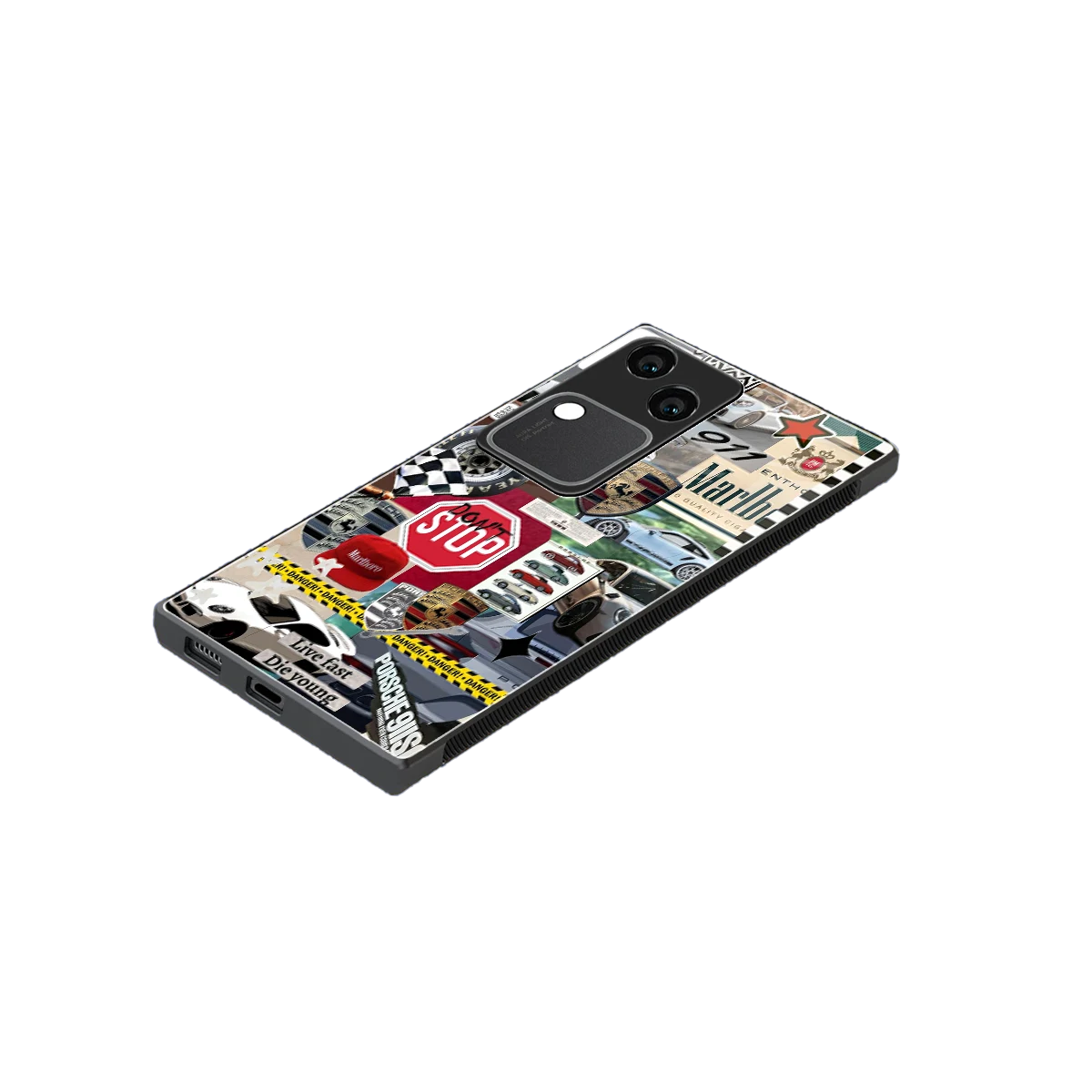 Limitless Ride stylish phone case for vivo v30 | glossy glass and slim fit