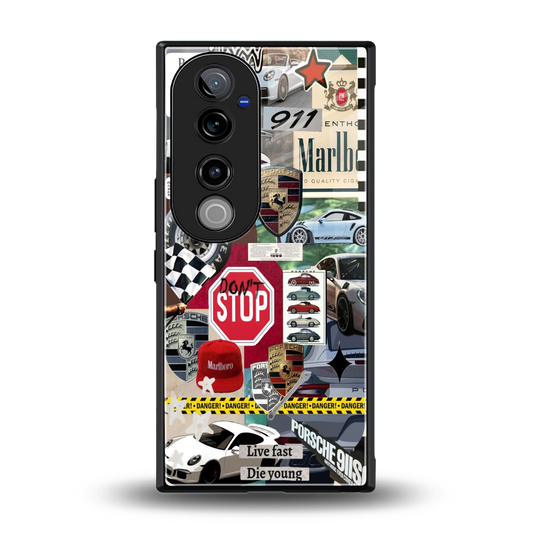 Limitless Ride back phone cover | glass case for vivo v40 pro