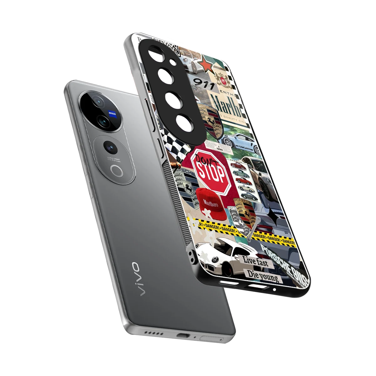 Limitless Ride sleek vivo v40 pro cover with tempered glass back and TPU edges