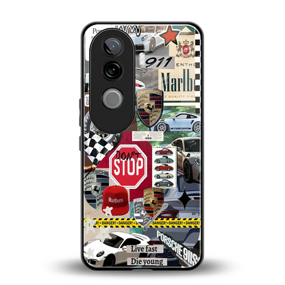 Limitless Ride back phone cover | glass case for vivo v40e