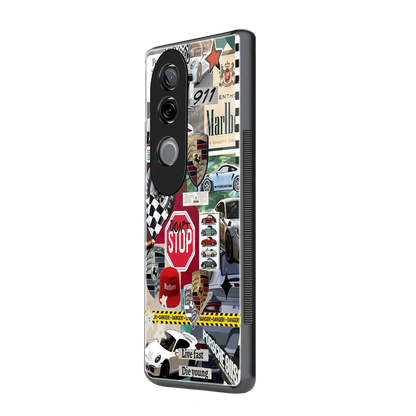 Limitless Ride vivo v40e mobile cover | shockproof glass phone case