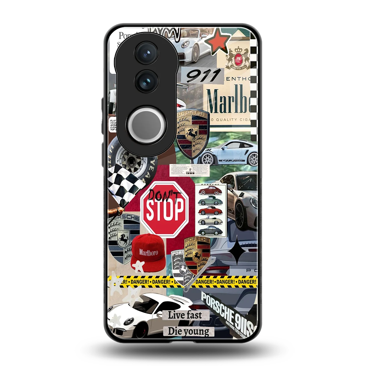 Limitless Ride back phone cover | glass case for vivo v50