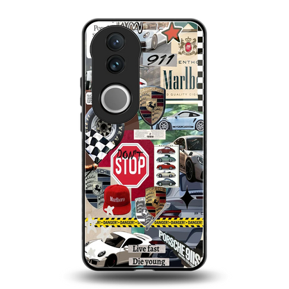 Limitless Ride back phone cover | glass case for vivo v50