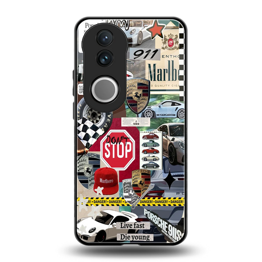 Limitless Ride back phone cover | glass case for vivo v50