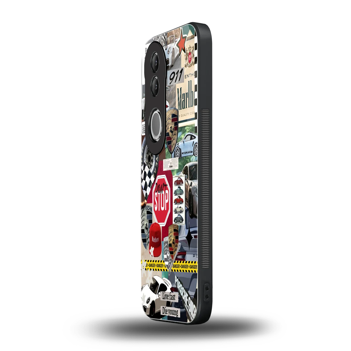 Limitless Ride vivo v50 mobile cover | shockproof glass phone case