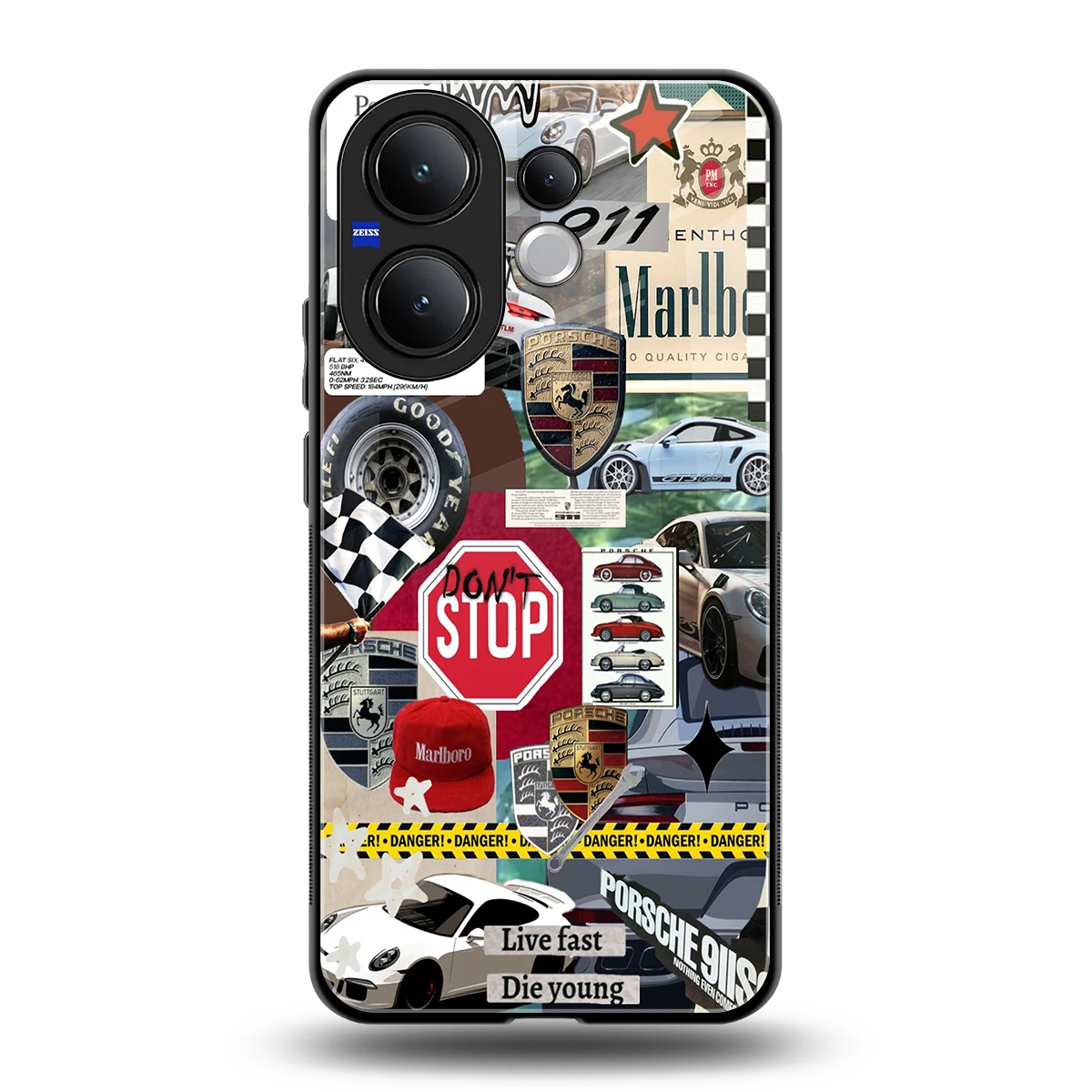 Limitless Ride back phone cover | glass case for vivo v60
