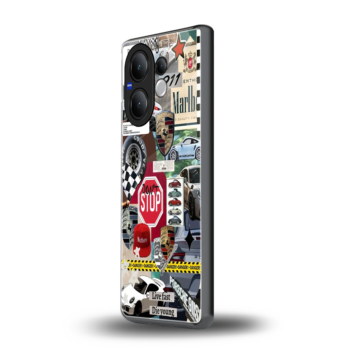 Limitless Ride vivo v60 mobile cover | shockproof glass phone case
