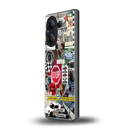 Limitless Ride vivo v60 mobile cover | shockproof glass phone case