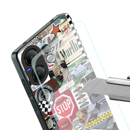 Limitless Ride stylish phone case for vivo v60 | glossy glass and slim fit
