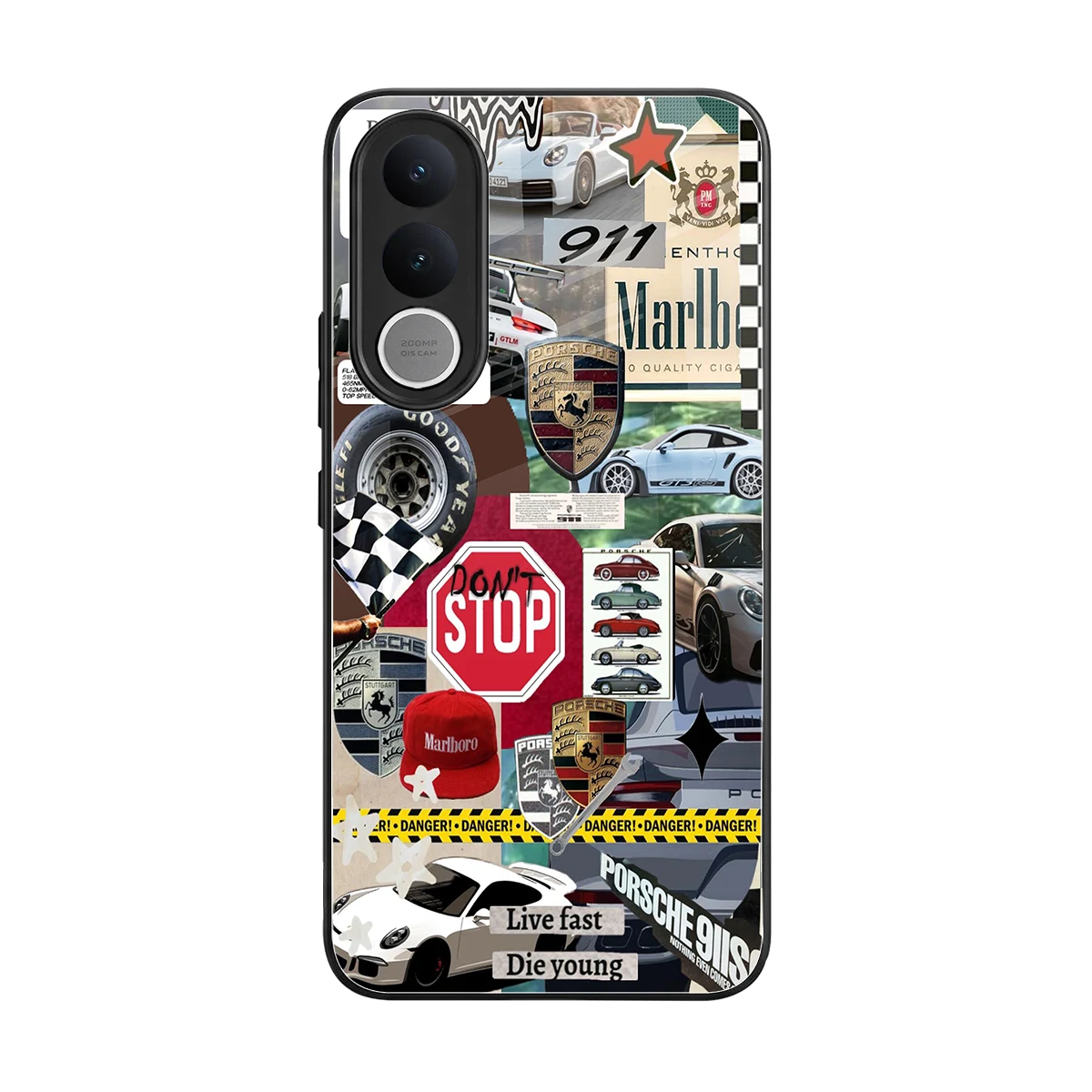 Limitless Ride back phone cover | glass case for vivo v70 fe