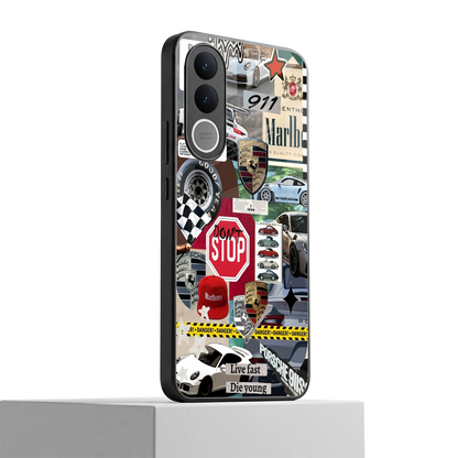 Limitless Ride vivo v70 fe mobile cover | shockproof glass phone case