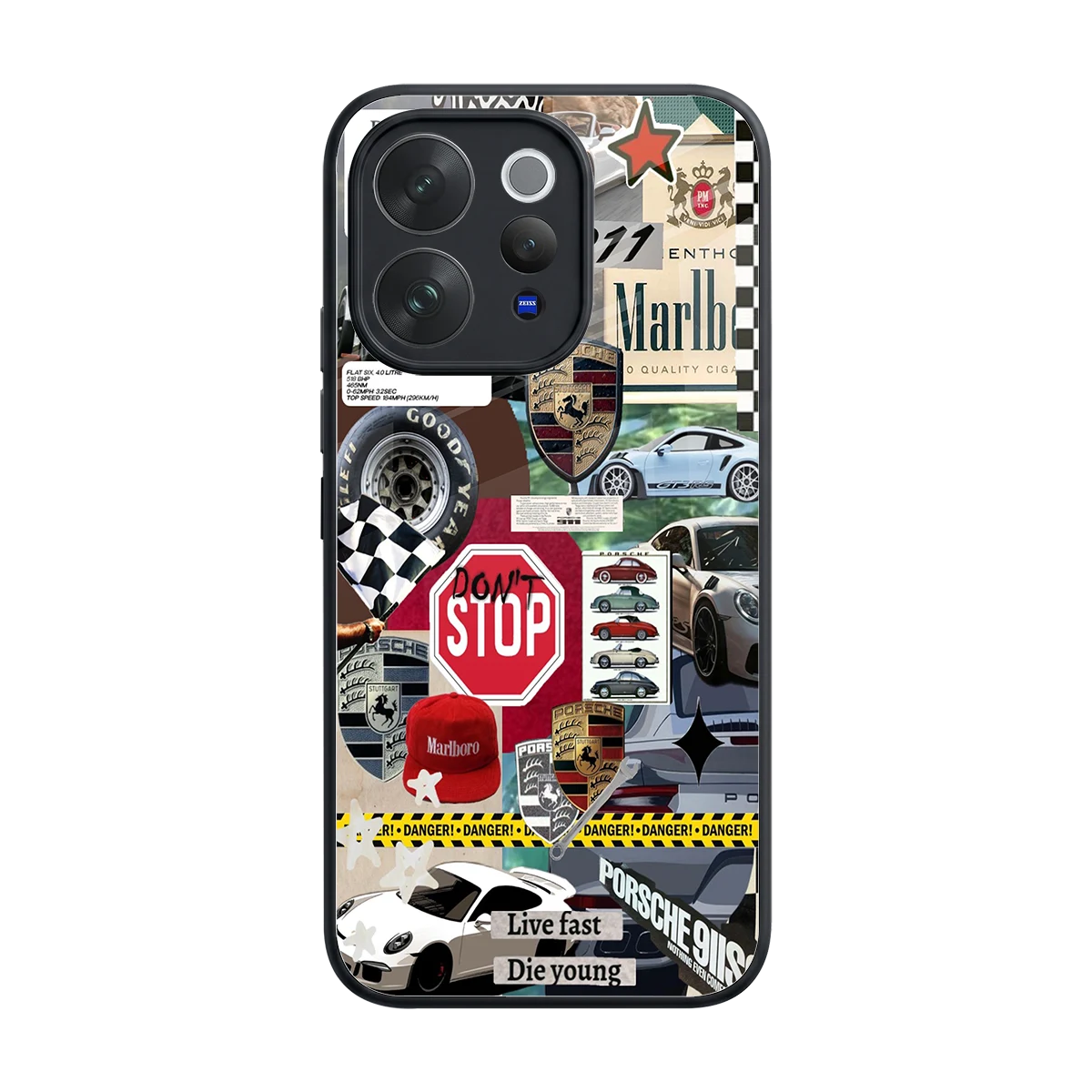 Limitless Ride back phone cover | glass case for vivo v70
