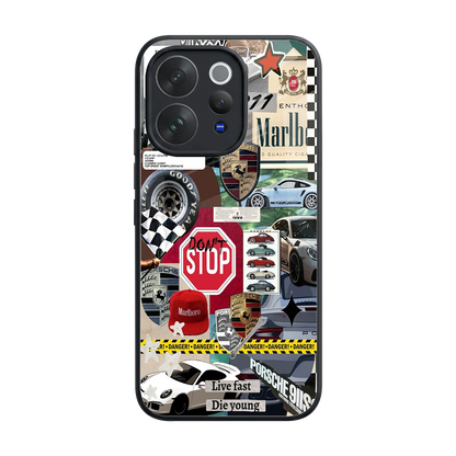 Limitless Ride back phone cover | glass case for vivo v70