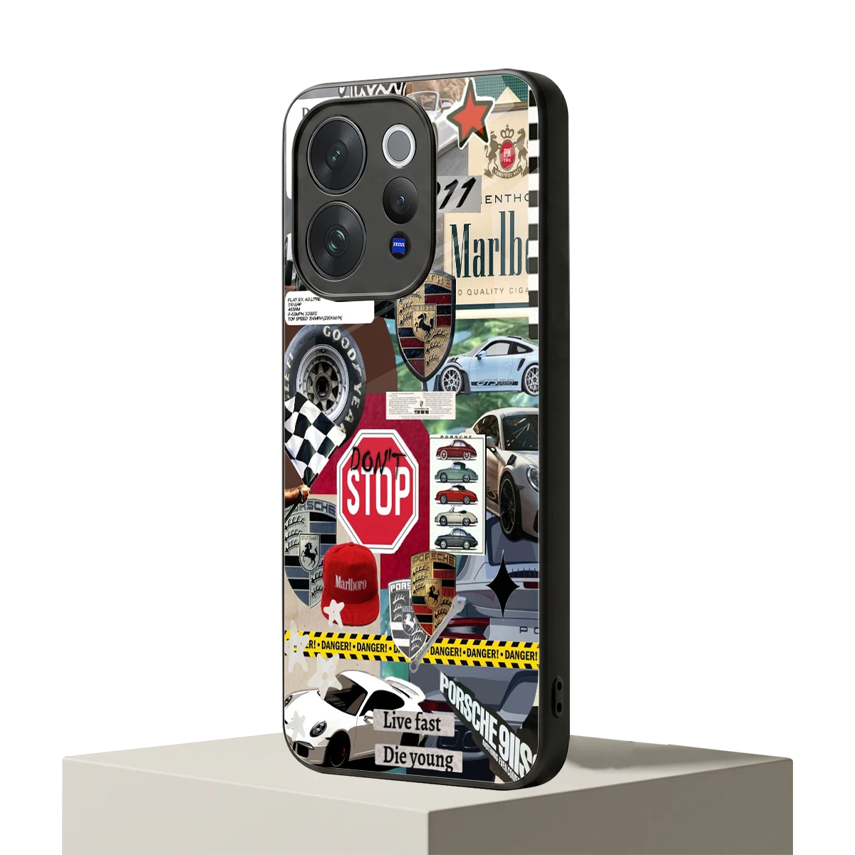 Limitless Ride vivo v70 mobile cover | shockproof glass phone case