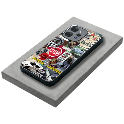 Limitless Ride stylish phone case for vivo v70 elite | glossy glass and slim fit