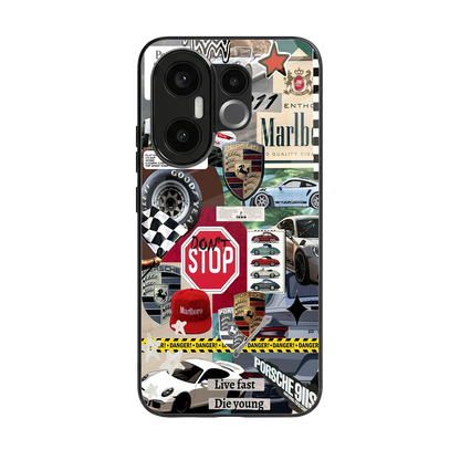 Limitless Ride back phone cover | glass case for vivo x200 fe